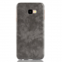 Litchi Skin etui skórzane do Samsung Galaxy J4 Plus - szare