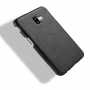 Litchi Skin etui skórzane do Samsung Galaxy J6 Plus - czarne