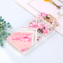 Etui plastikowe kwiaty do Samsung Galaxy J6 Plus - różowe