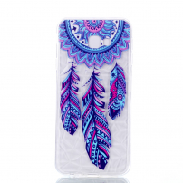 Etui plastikowe wytłoczone łapacz snów do Samsung Galaxy J4 Plus - przezroczyste