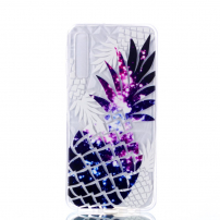 Etui plastikowe wytłoczone ananas do Samsung Galaxy A7 (2018) - przezroczyste