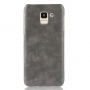 Litchi etui skórzane do Samsung Galaxy J6 (2018) - szare