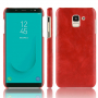 Litchi etui skórzane do Samsung Galaxy J6 (2018) - czerwone