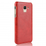 Litchi etui skórzane do Samsung Galaxy J6 (2018) - czerwone