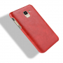 Litchi etui skórzane do Samsung Galaxy J6 (2018) - czerwone