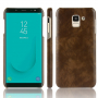 Litchi etui skórzane do Samsung Galaxy J6 (2018) - brązowe