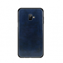 Mofi etui skórzane do Samsung Galaxy J6 Plus - ciemnoniebieskie