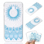 Etui plastikowe niebieski lotus do Samsung Galaxy J4 Plus - przezroczyste