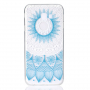 Etui plastikowe niebieski lotus do Samsung Galaxy J4 Plus - przezroczyste