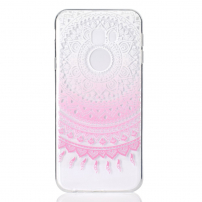Etui plastikowe różowy lotus do Samsung Galaxy J4 Plus - przezroczyste