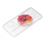 Etui plastikowe kwiat do Samsung Galaxy J4 Plus - przezroczyste