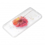 Etui plastikowe kwiat do Samsung Galaxy J4 Plus - przezroczyste