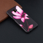 Etui plastikowe kwiat do Samsung Galaxy J6 Plus - czarne