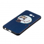 Etui plastikowe sowa do Samsung Galaxy J4 Plus - niebieskie