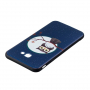 Etui plastikowe sowa do Samsung Galaxy J4 Plus - niebieskie