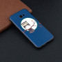 Etui plastikowe sowa do Samsung Galaxy J4 Plus - niebieskie