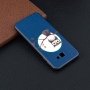 Etui plastikowe sowa do Samsung Galaxy J4 Plus - niebieskie