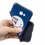 Etui plastikowe sowa do Samsung Galaxy J4 Plus - niebieskie