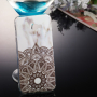 Etui plastikowe mandala do Samsung Galaxy J4 Plus - białe