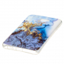 Etui plastikowe marmur do Samsung Galaxy J4 Plus - niebieskie