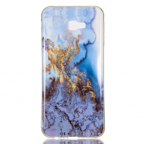 Etui plastikowe marmur do Samsung Galaxy J4 Plus - niebieskie