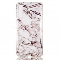 Etui plastikowe marmur do Samsung Galaxy A7 (2018) - białe