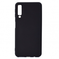 Etui plastikowe Frosted do Samsung Galaxy A7 (2018) - czarne