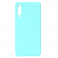 Etui plastikowe Frosted do Samsung Galaxy A7 (2018) - turkusowe