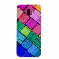 Etui plastikowe kostki do Samsung Galaxy J6 Plus - kolorowe