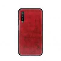 Mofi etui skórzane do Samsung Galaxy A7 (2018) - czerwone