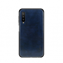Mofi etui skórzane do Samsung Galaxy A7 (2018) - ciemnoniebieskie
