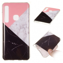 Etui plastikowe marmur do Samsung Galaxy A9 (2018) - różowe