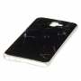Etui plastikowe marmur do Samsung Galaxy J6 Plus - czarne