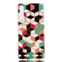 Etui plastikowe mozaika do Samsung Galaxy A7 (2018) - kolorowe