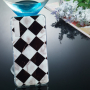 Etui plastikowe mozaika do Samsung Galaxy A7 (2018) - czarno-białe