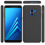 Etui silikonowe Liquid do Samsung Galaxy A8 Plus (2018) - czarne