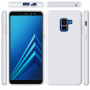 Etui silikonowe Liquid do Samsung Galaxy A8 Plus (2018) - białe