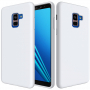 Etui silikonowe Liquid do Samsung Galaxy A8 Plus (2018) - białe