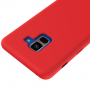 Etui silikonowe Liquid do Samsung Galaxy A8 Plus (2018) - czerwone