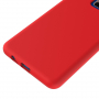 Etui silikonowe Liquid do Samsung Galaxy A8 Plus (2018) - czerwone