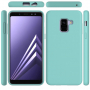 Etui silikonowe Liquid do Samsung Galaxy A8 (2018) - turkusowe