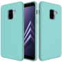Etui silikonowe Liquid do Samsung Galaxy A8 (2018) - turkusowe