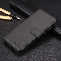 Azns Pokrowiec skórzany flip do Samsung Galaxy Note 8 - czarny