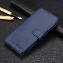 Azns Pokrowiec skórzany flip do Samsung Galaxy Note 8 - niebieski