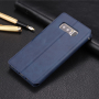 Azns Pokrowiec skórzany flip do Samsung Galaxy Note 8 - niebieski