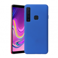 Howmak etui gumowane do Samsung Galaxy A9 (2018) - niebieskie