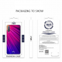Nxe etui szklane do Samsung Galaxy A7 (2018) - różowo-niebieskie