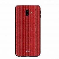 Nxe etui plastikowe paski do Samsung Galaxy J6 Plus - czerwone