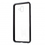 Etui z ramką magnetyczną i szkłem hartowanym do Samsung Galaxy J6 Plus - czarne