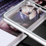 Etui z ramką magnetyczną i szkłem hartowanym do Samsung Galaxy J6 Plus - srebrne